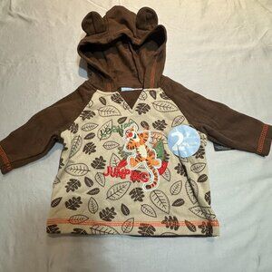 Disney - NWT - Winnie the Pooh Tigger - pullover hoodie. Size 3 months
